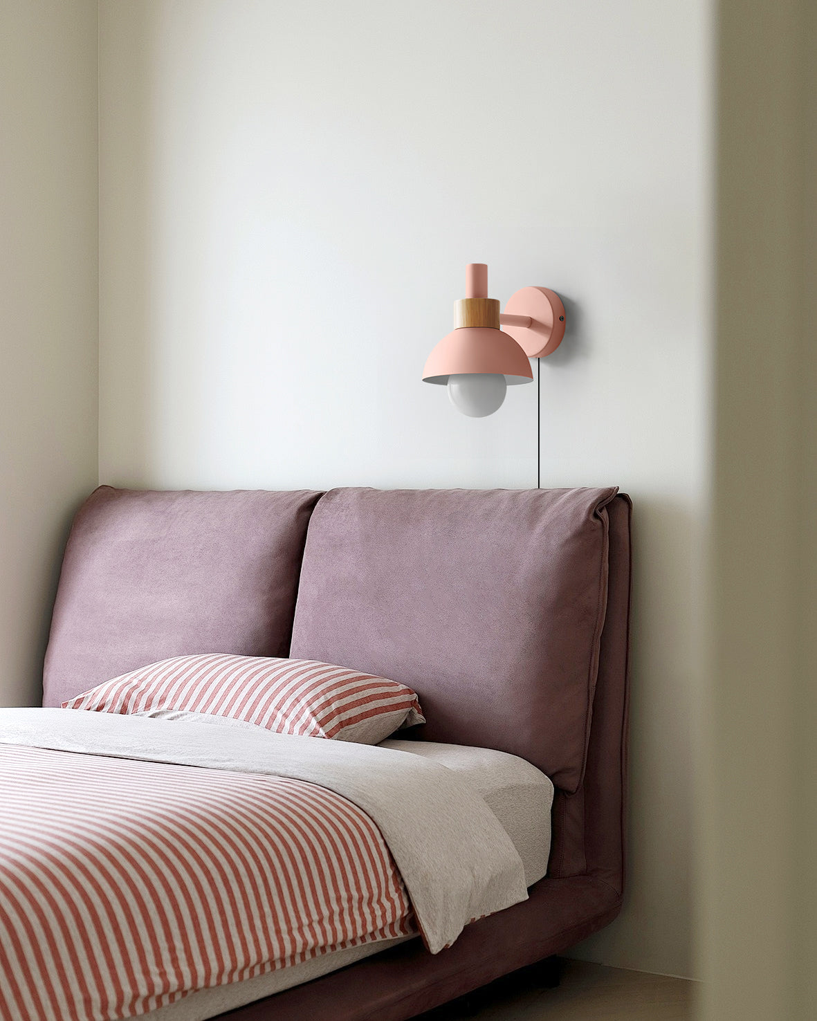 Wall Lamp Metal Wood 5.9 in Indoor Decorative LED E26 E27 Accent Lighting | Thomler