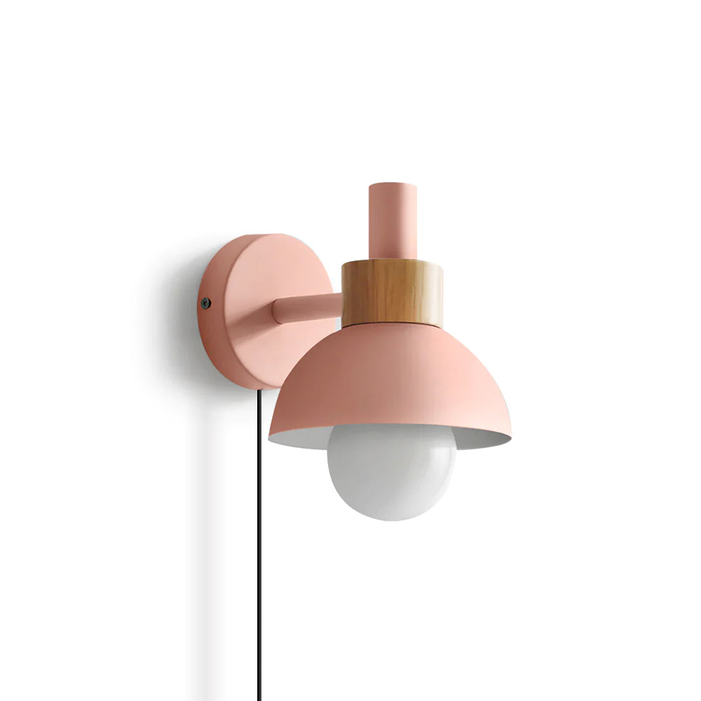 Wall Lamp Metal Wood 5.9 in Indoor Decorative LED E26 E27 Accent Lighting | Thomler
