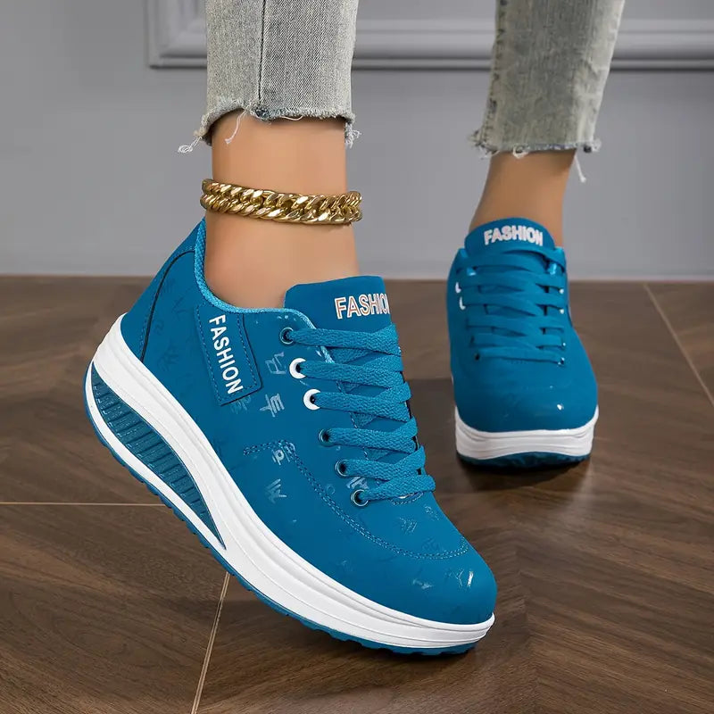 Women's Cushioned Walking Sneakers with Shock-Absorbing Sole – Breathable Mesh Athletic Shoes for All-Day Comfort & Support | Thomler
