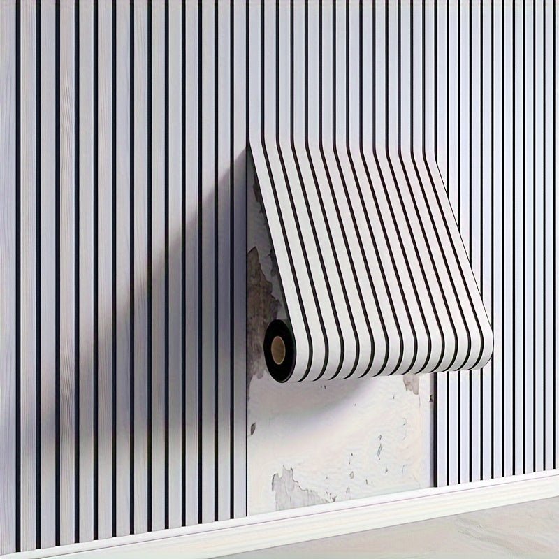 Peel-and-Stick Dimensional Faux Timber Wall Covering for Quick Room Refresh – Moisture-Proof Vinyl Paneling for Kitchens, Bathrooms & | Thomler