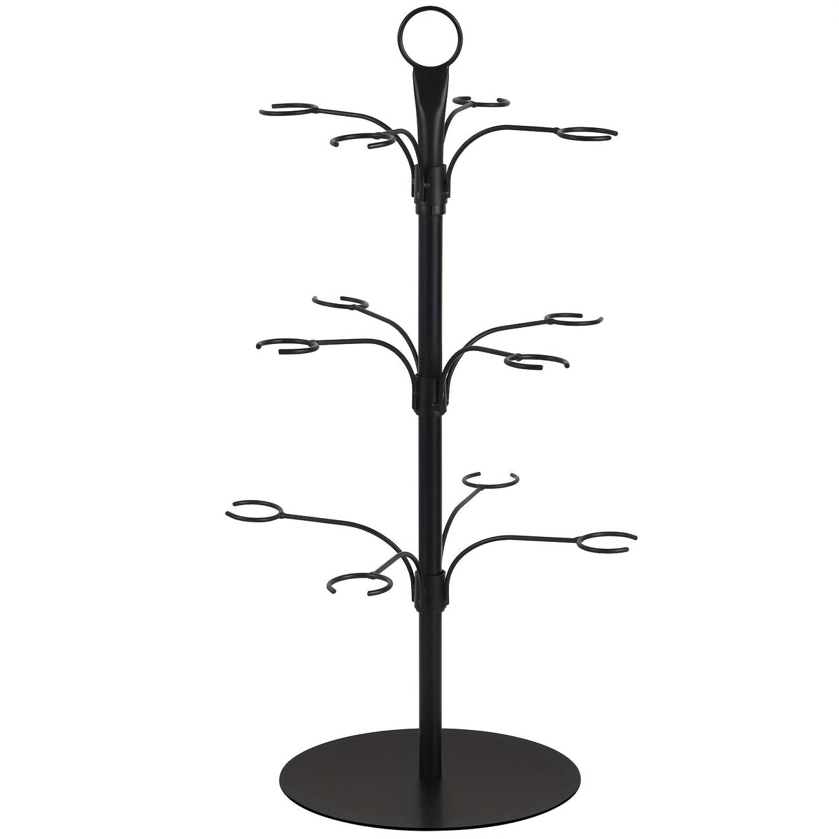 3-Tier Metal Stemware Display Stand – Holds 12 Glasses for Parties & Celebrations | Thomler