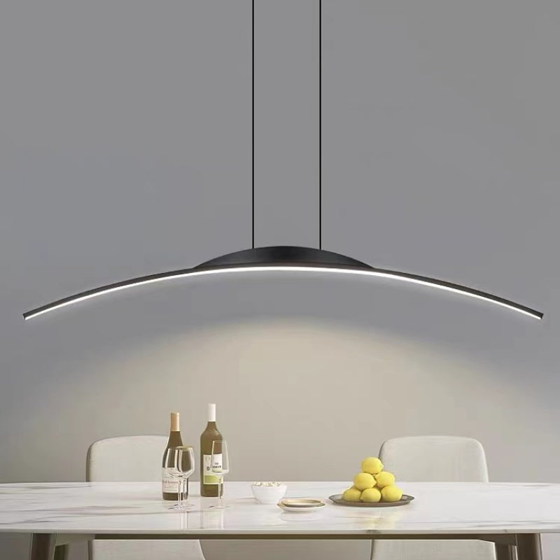 Arc Ceiling Light with Wireless Dimmer – Modern Overhead Fixture for Dining Rooms, Offices & Cafes | Thomler