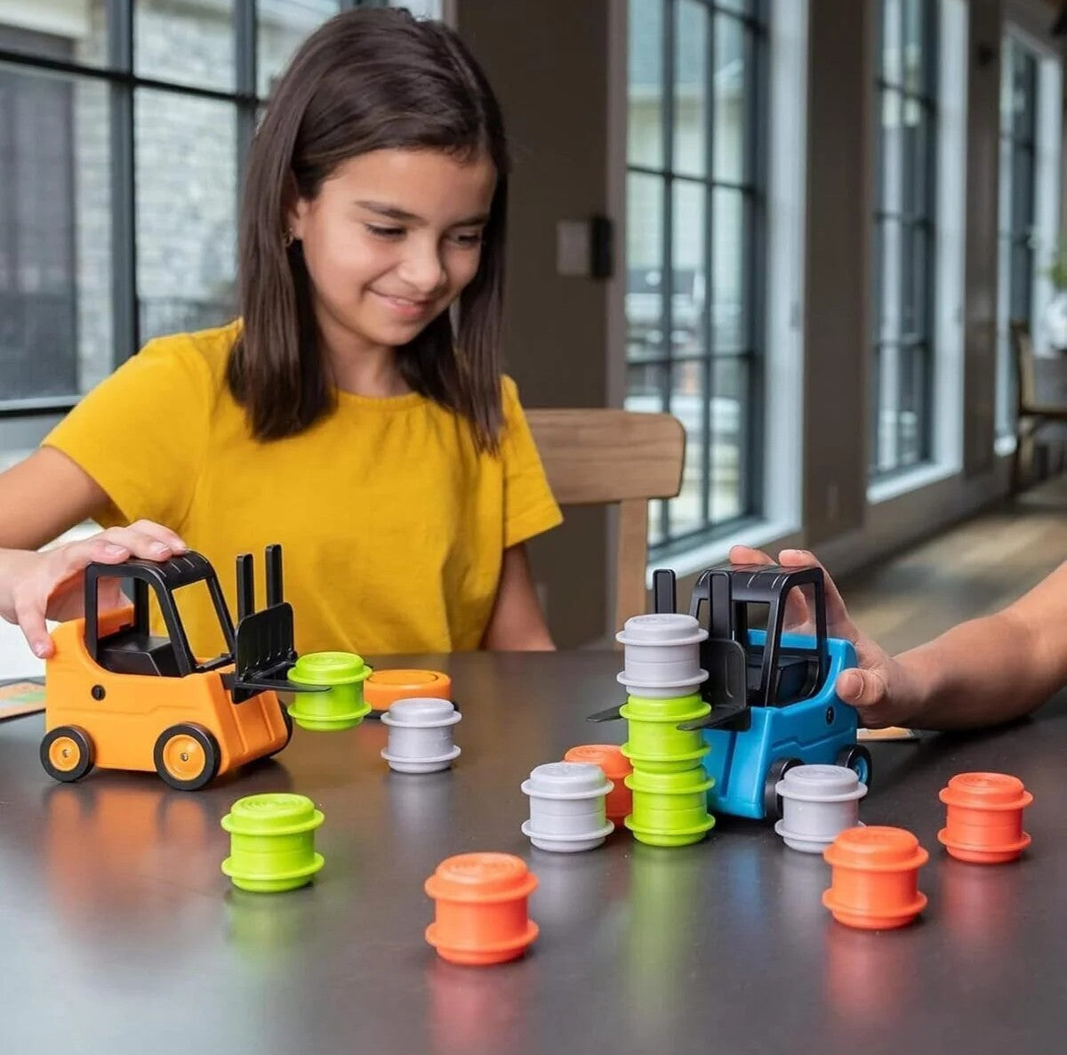 Wooden Balancing Crane Stacking Game for Kids, Tabletop Skill Building Toy with Lift & Stack Blocks, Educational Focus & Coordination Activi | Thomler