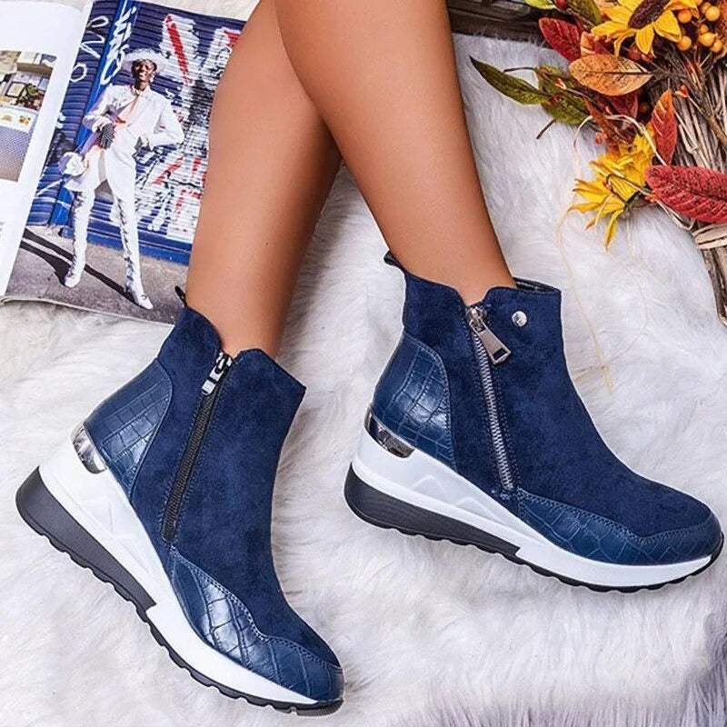 Women's Side-Zip Ankle Boots – Versatile Everyday Footwear for Casual & Dressy Wear | Thomler