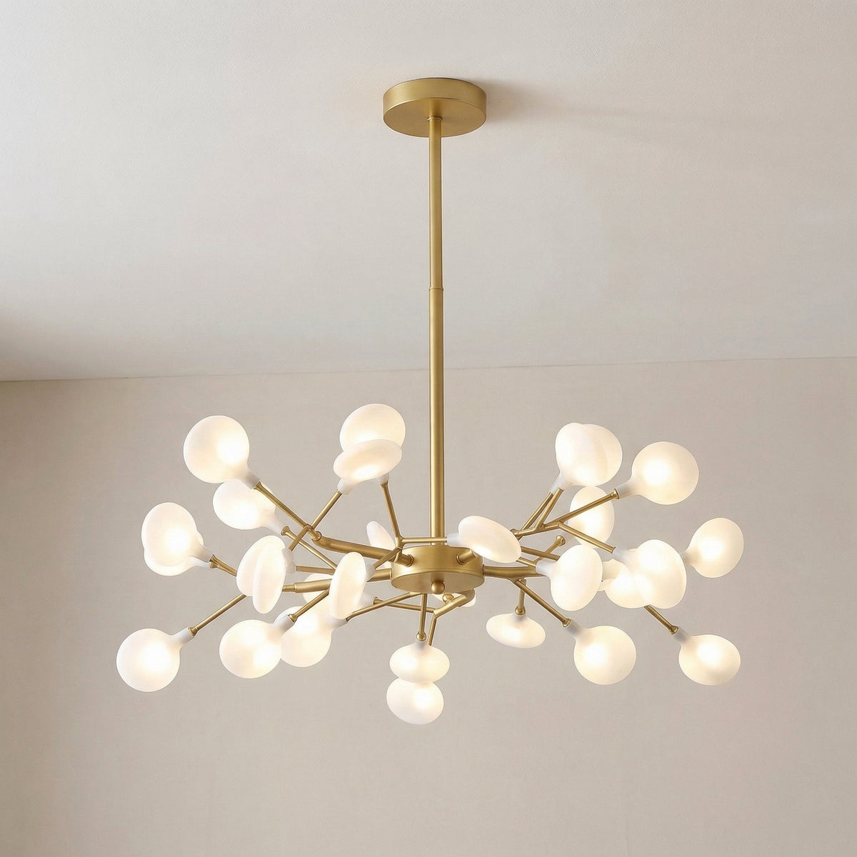 Branch Chandelier with Acrylic Globes – Cascading LED Statement Light for Dining Room & Living Room – Modern Tree Design – Warm White | Thomler