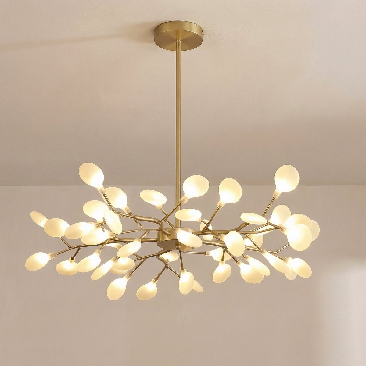 Branch Chandelier with Acrylic Globes – Cascading LED Statement Light for Dining Room & Living Room – Modern Tree Design – Warm White | Thomler