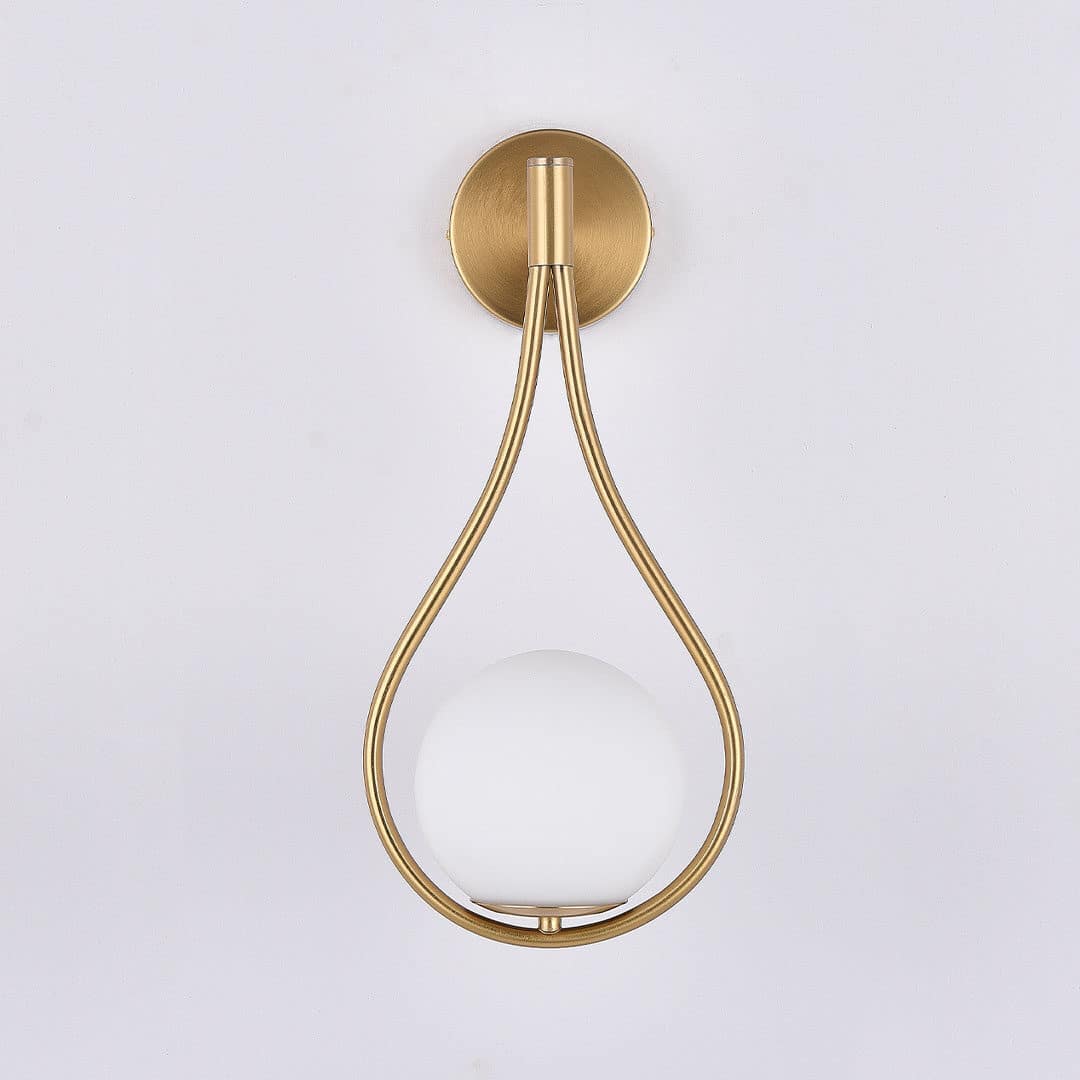 Metal Wall Sconce Minimalist Lamp Gold Black Silver Finish Hardwired Fixture Bedroom Hallway Living Room Dining Room Sconce | Thomler