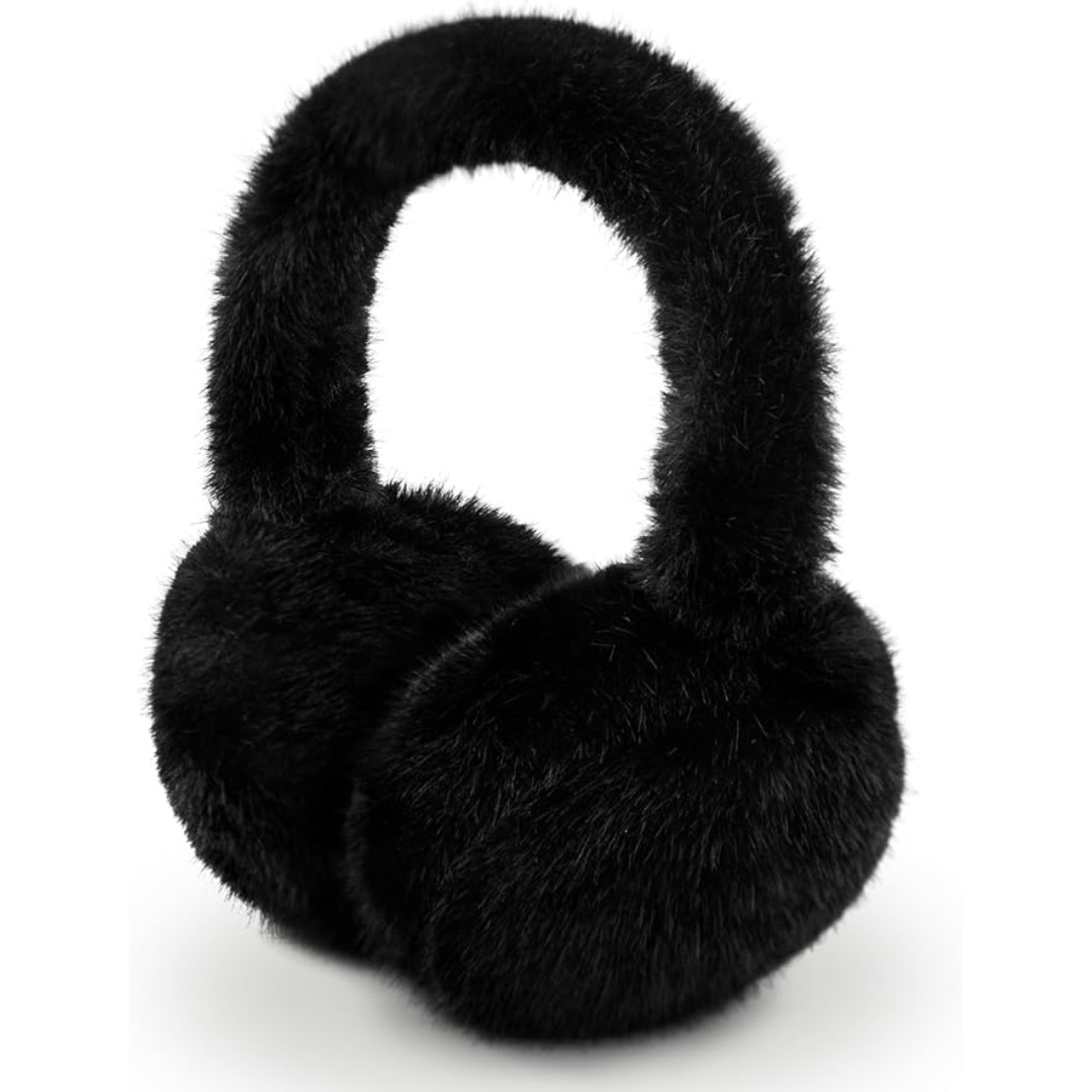 Foldable Winter Earmuffs with Plush Synthetic Fur for Women & Men – Adjustable Compact Ear Covers for Cold Weather | Thomler