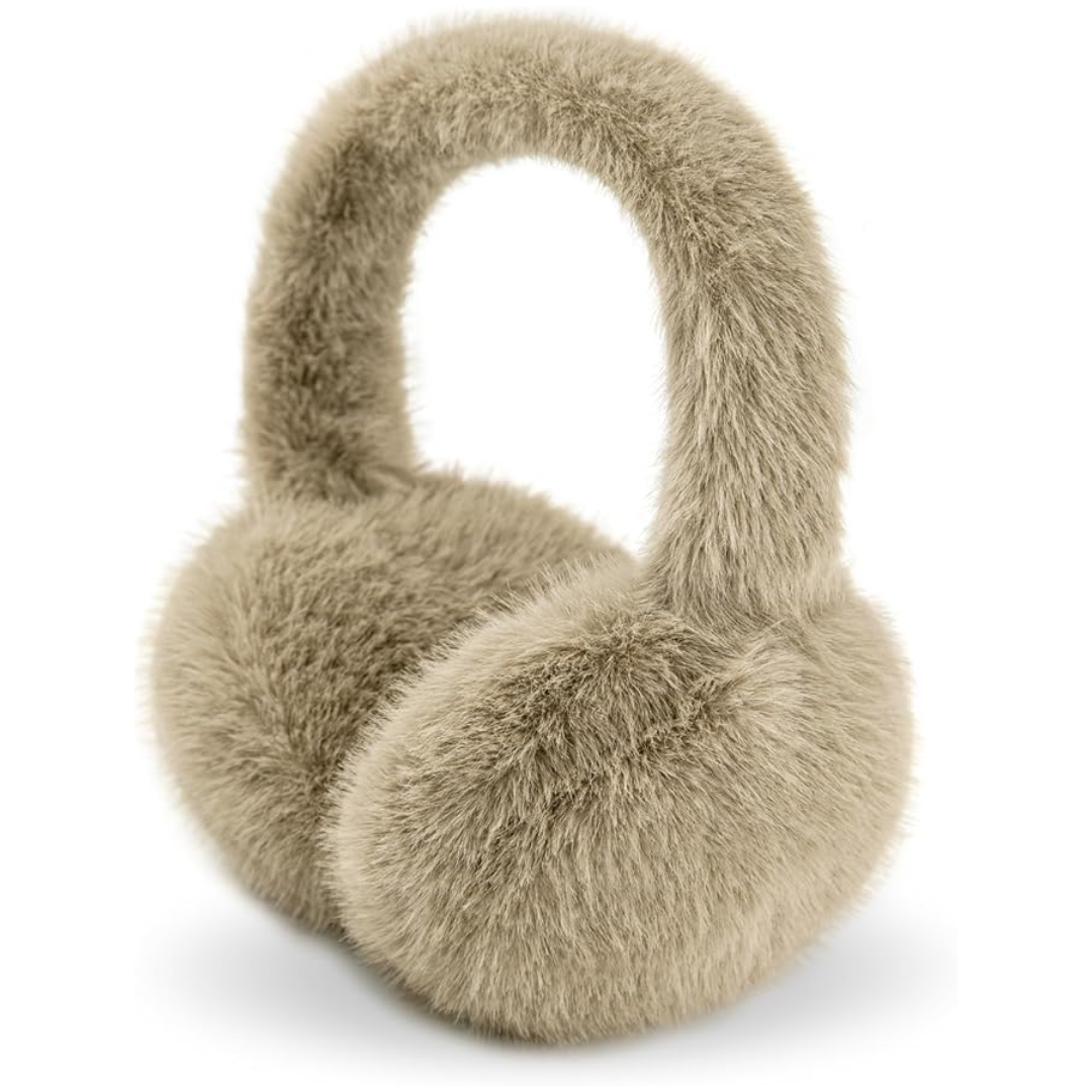Foldable Winter Earmuffs with Plush Synthetic Fur for Women & Men – Adjustable Compact Ear Covers for Cold Weather | Thomler