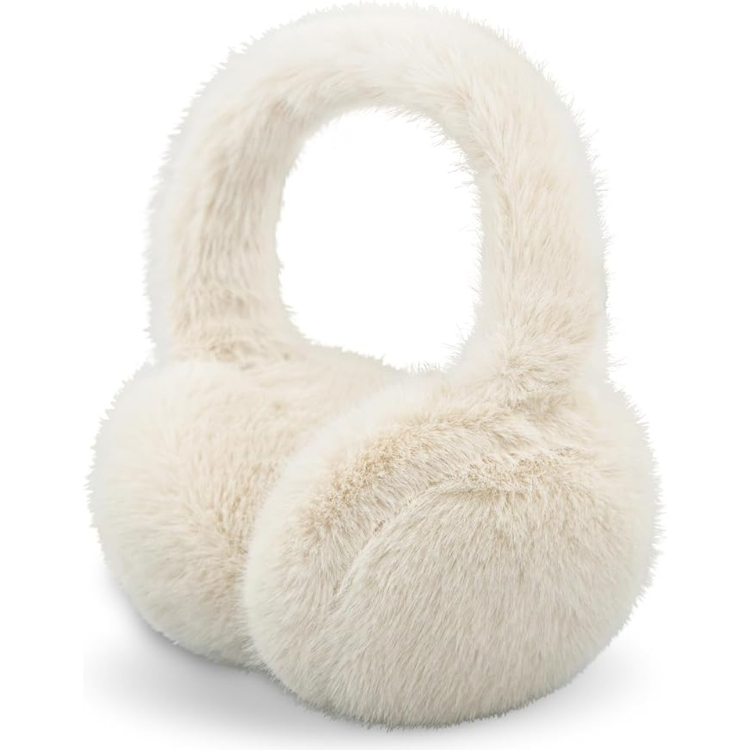 Foldable Winter Earmuffs with Plush Synthetic Fur for Women & Men – Adjustable Compact Ear Covers for Cold Weather | Thomler