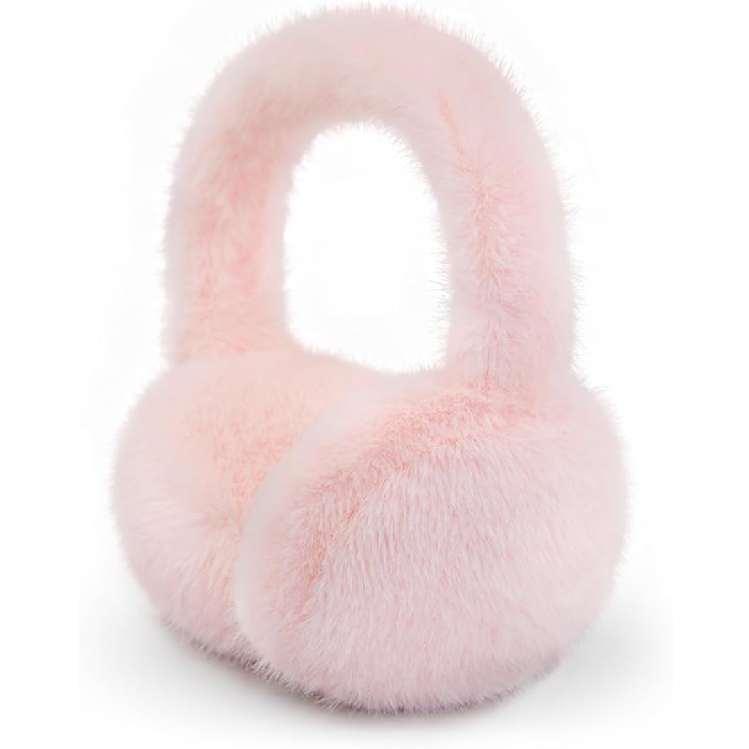 Foldable Winter Earmuffs with Plush Synthetic Fur for Women & Men – Adjustable Compact Ear Covers for Cold Weather | Thomler