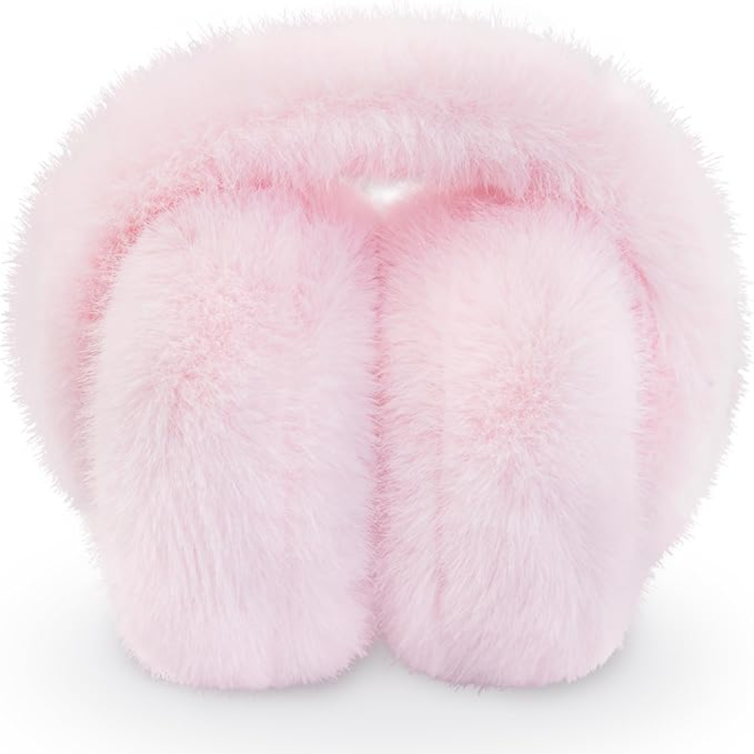 Foldable Winter Earmuffs with Plush Synthetic Fur for Women & Men – Adjustable Compact Ear Covers for Cold Weather | Thomler