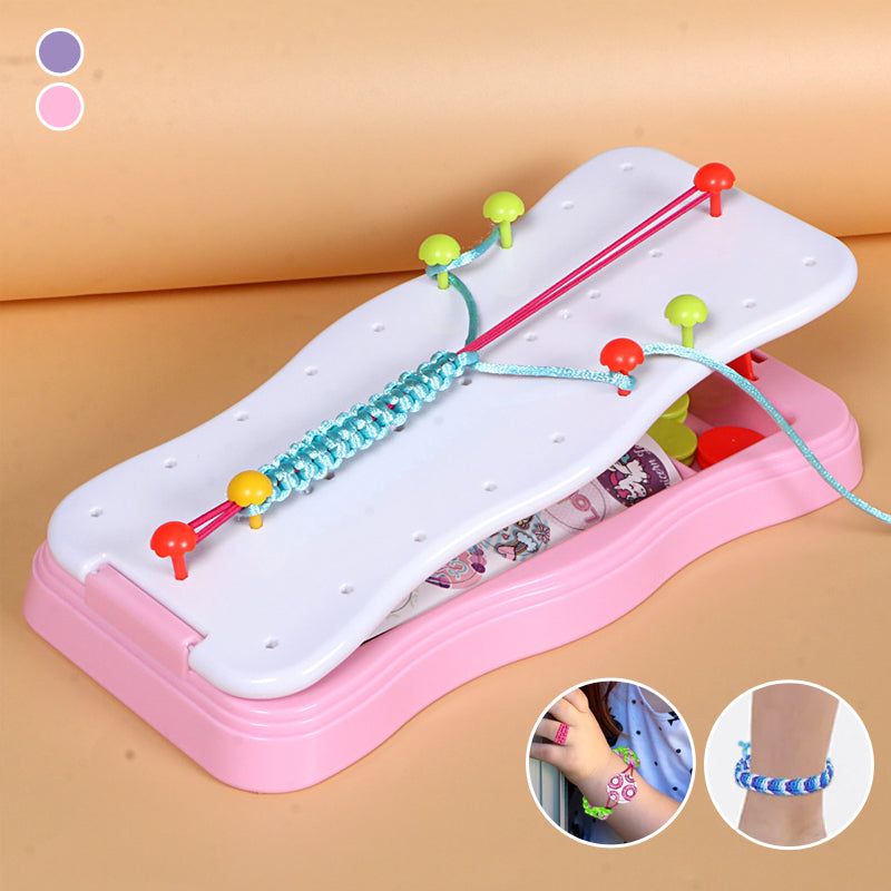 Kids' Friendship Bracelet Weaving Loom Kit – Creative Craft Set for Fine Motor Skills & Imaginative Play | Thomler