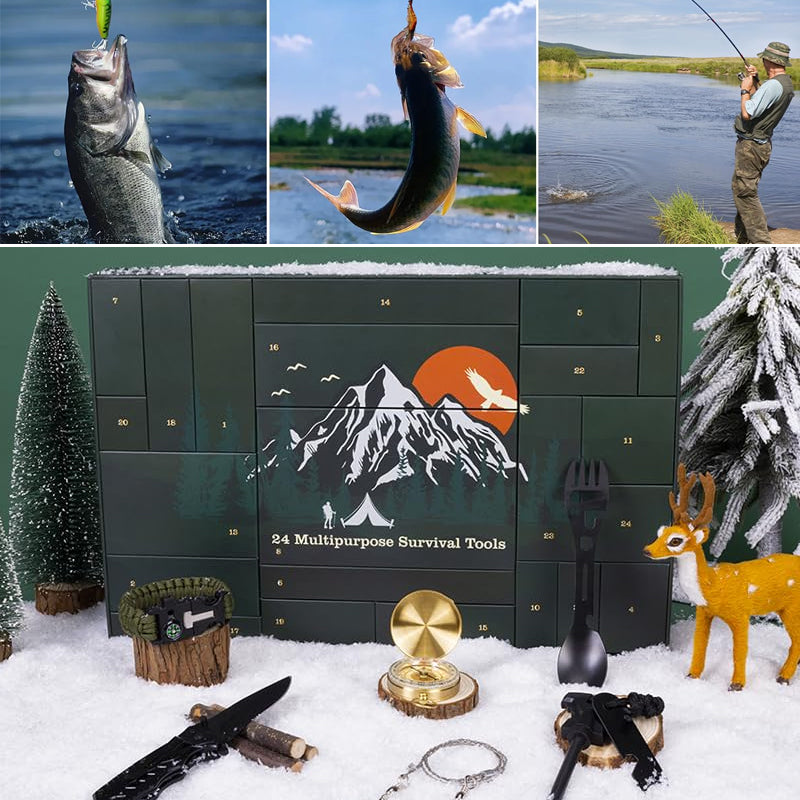 WildWeg - Adventskalender Survival Kits für Männer - 24 Tage | 50% RABATT