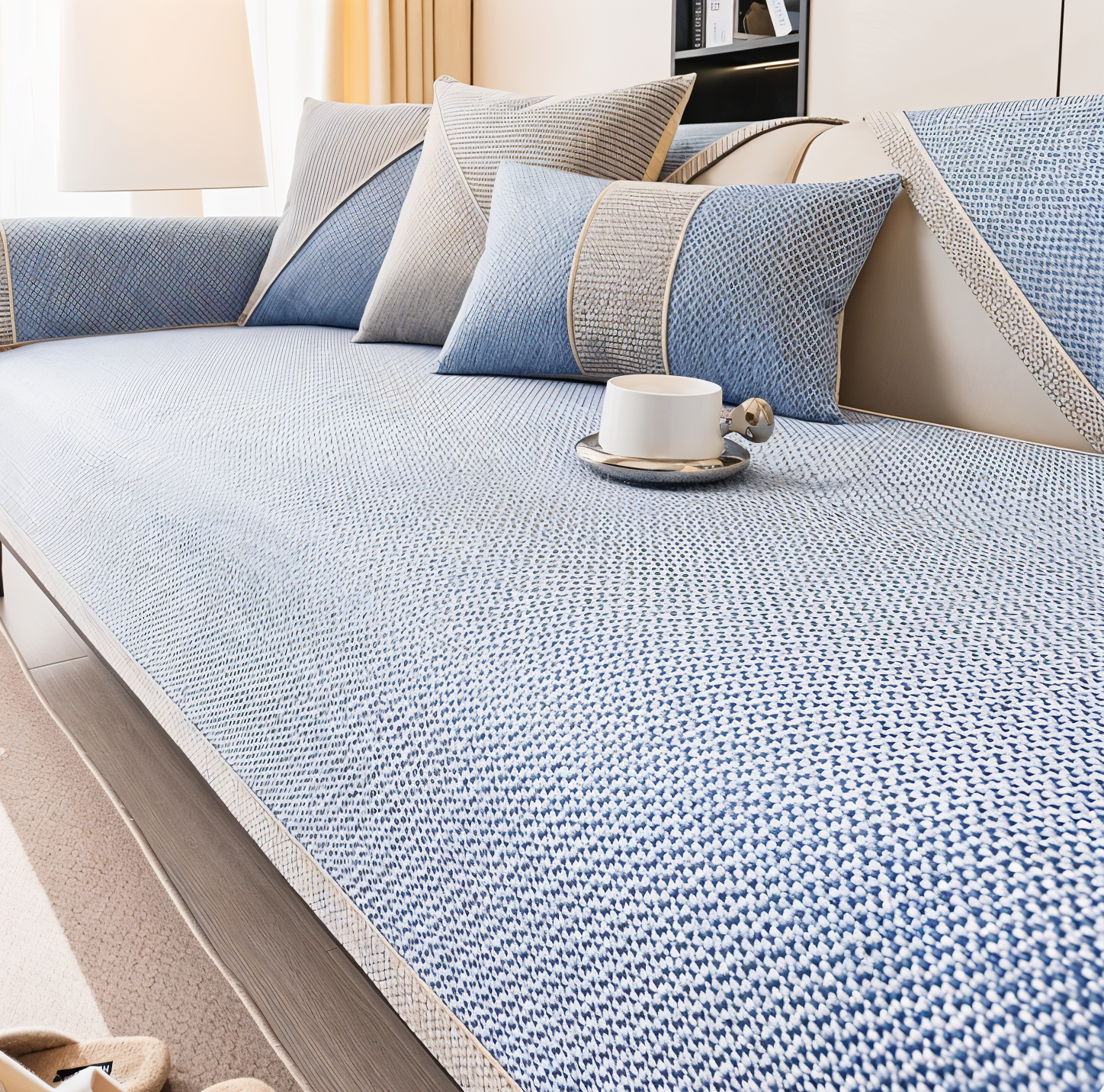 Sofa Cover Breathable Fabric Anti-Slip 230.0 cm Universal Living Room Protective Slipcover | Thomler