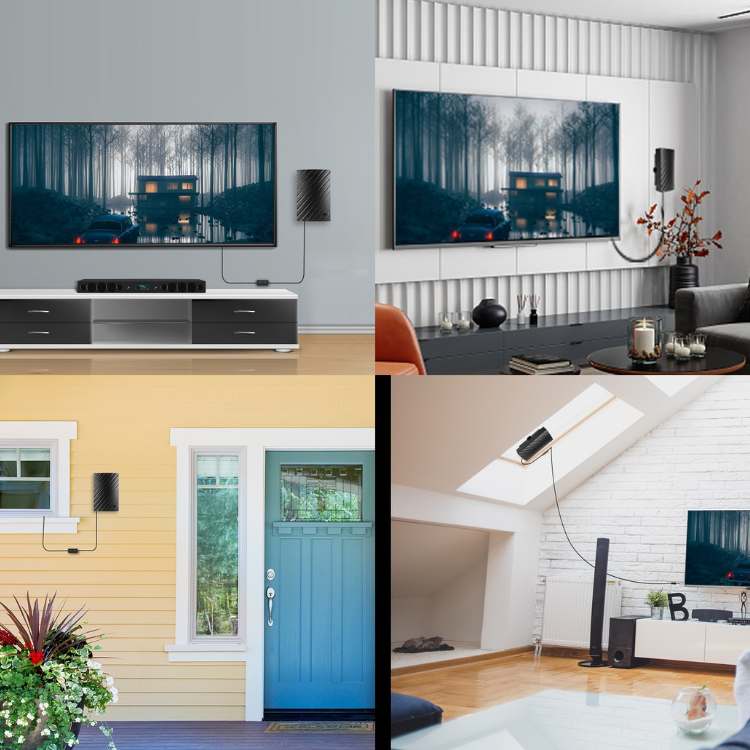 Indoor Digital TV Antenna with 4K HD Reception & 600-Mile Range for Local Broadcast Channels | Thomler