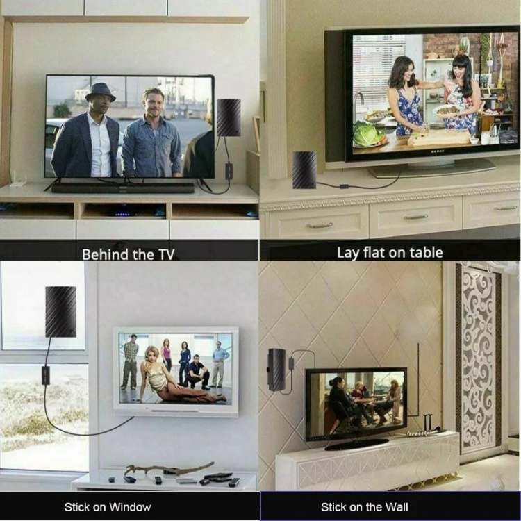 Indoor Digital TV Antenna with 4K HD Reception & 600-Mile Range for Local Broadcast Channels | Thomler