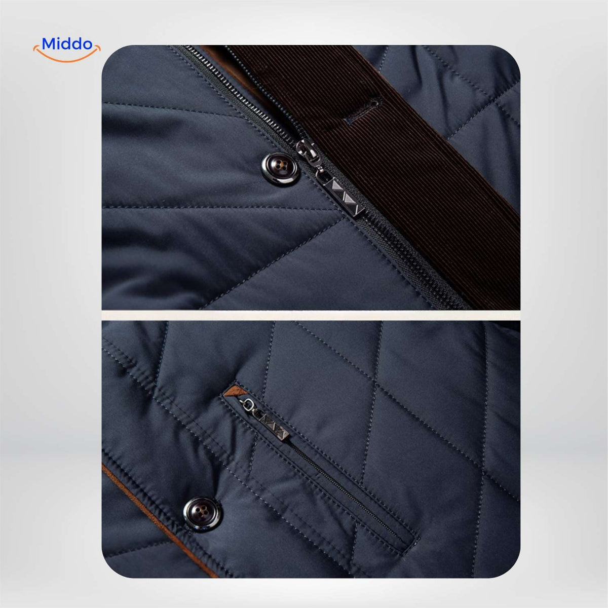 Quilted Spring Jacket – Men's Lightweight Outerwear for Cool Evenings & Transitional Weather | Thomler