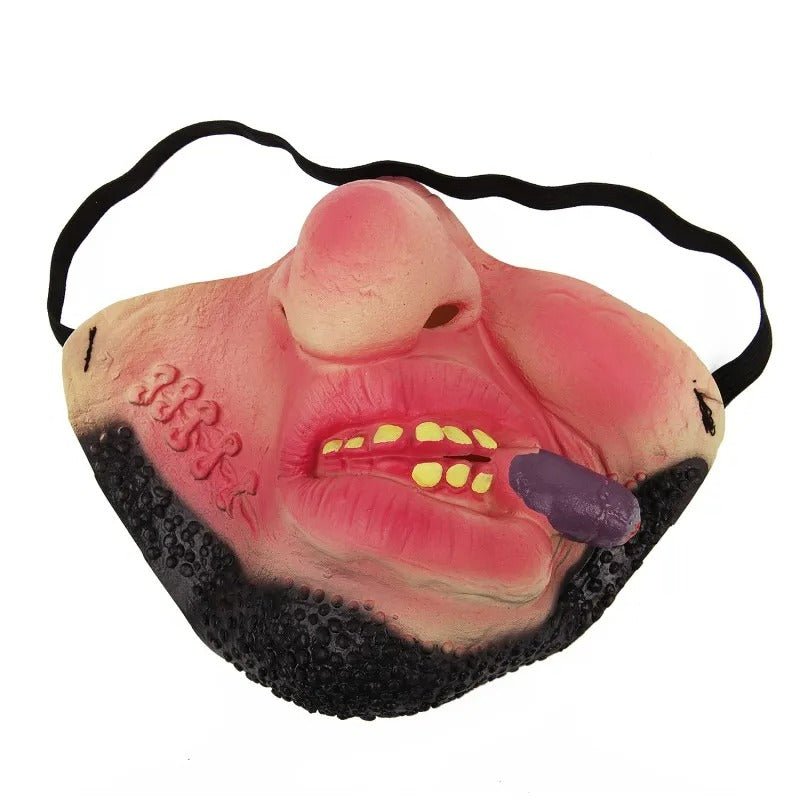 Humorous Half-Coverage Character Face Accessory for Costume Parties & Trick-or-Treating | Thomler