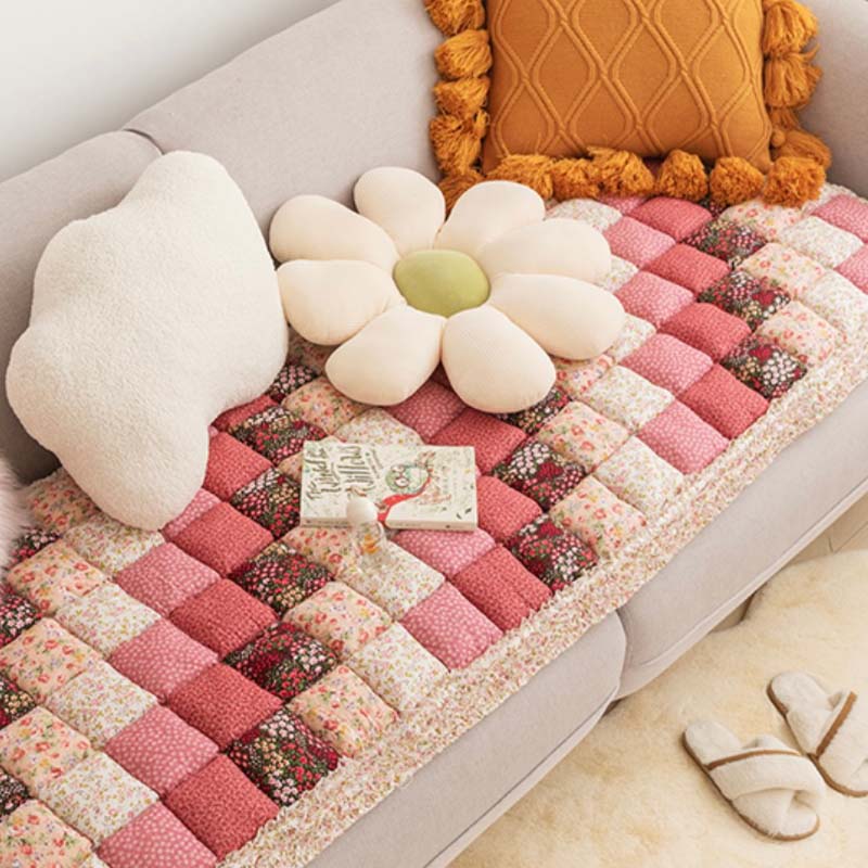 Quilted Cotton Furniture Protector Cover Anti-Slip Couch Cushion Pad for Sofa Chair Loveseat Pet-Friendly Washable Mat for Living Room | Thomler