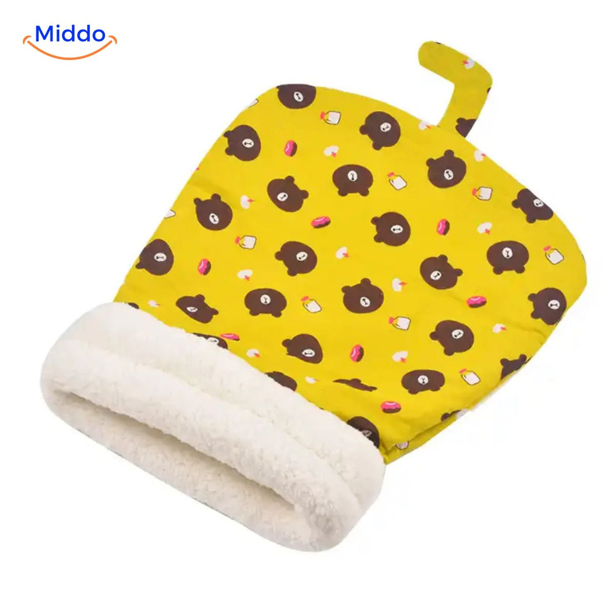 Enclosed Cat Sleeping Bag Bed – Plush Hooded Pet Cave for Warmth & Security | Thomler