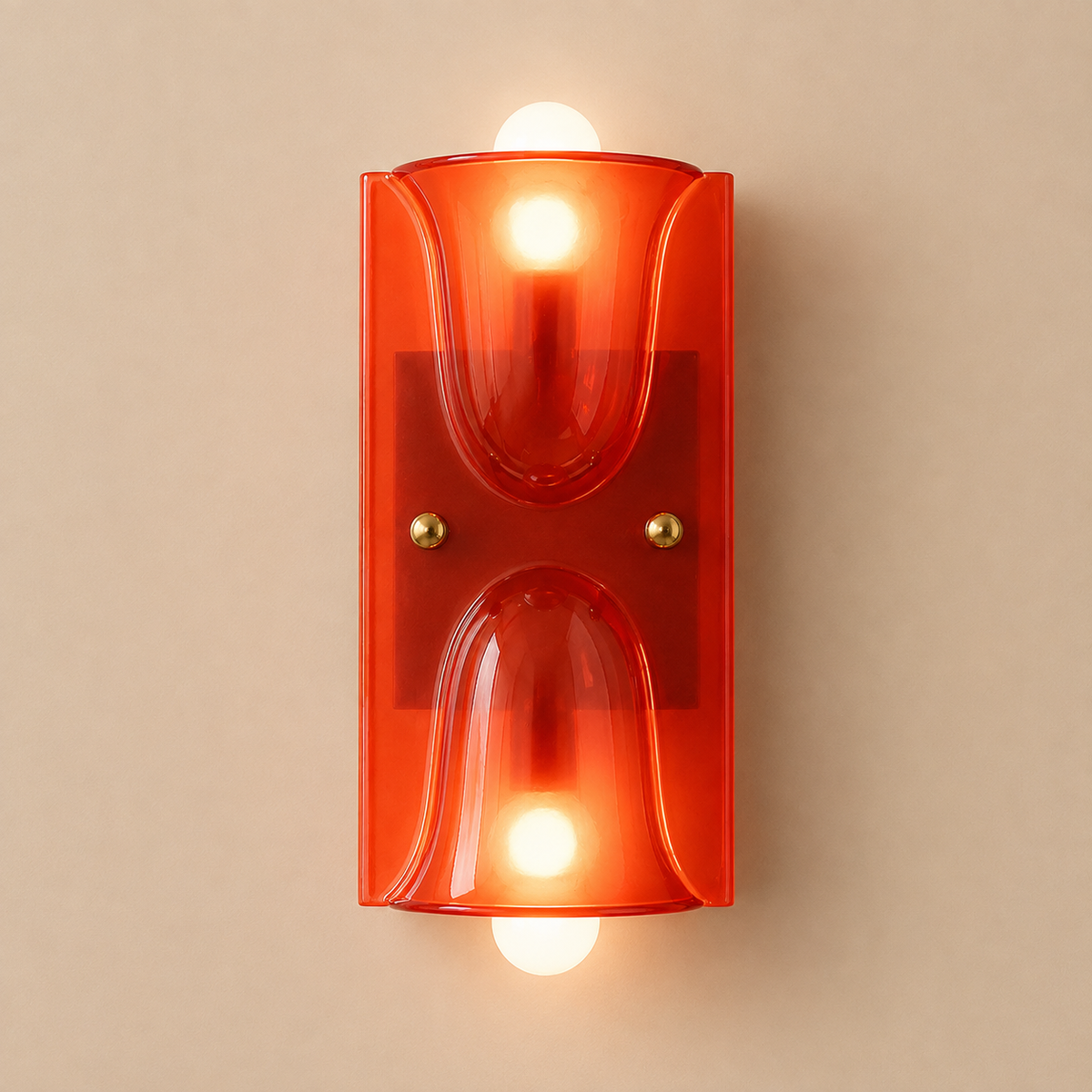Curved Resin Wall Sconce – Bidirectional LED Fixture for Hallways & Bedrooms | Thomler