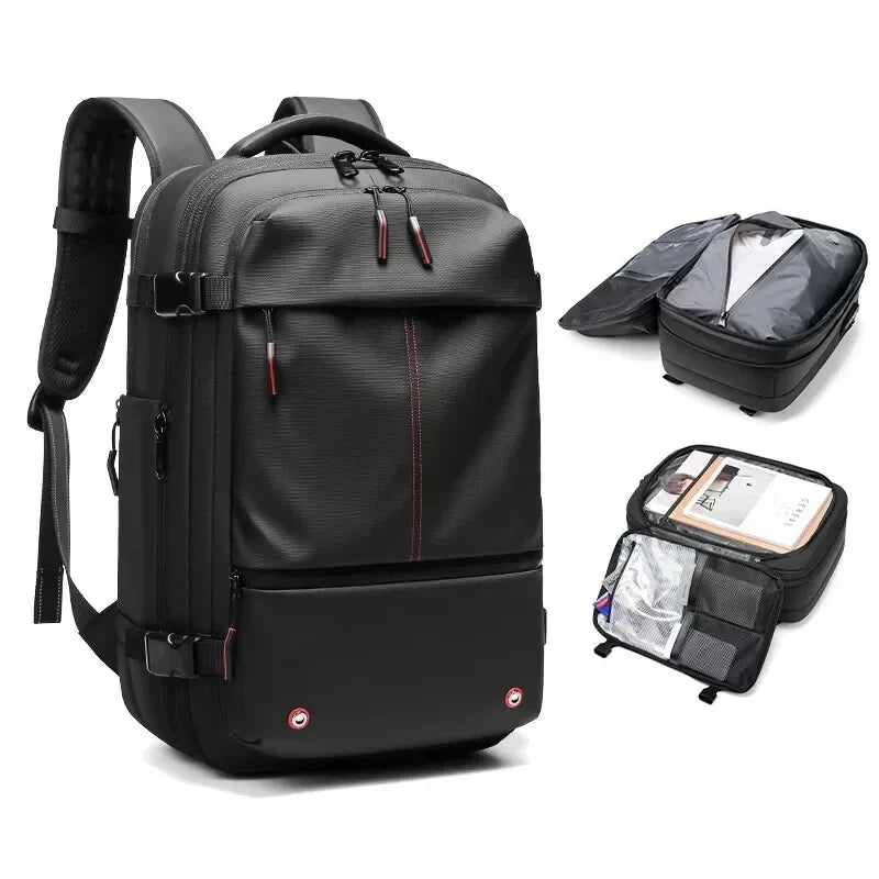 Space-Saving Vacuum Backpack with Built-In Compression System for Travel, Camping & Weekend Trips | Thomler