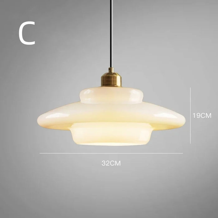 Pendant Light Frosted Glass 30.0 cm White Dining Room Art Deco Hanging Ceiling Lamp Adjustable Brass Detail | Thomler