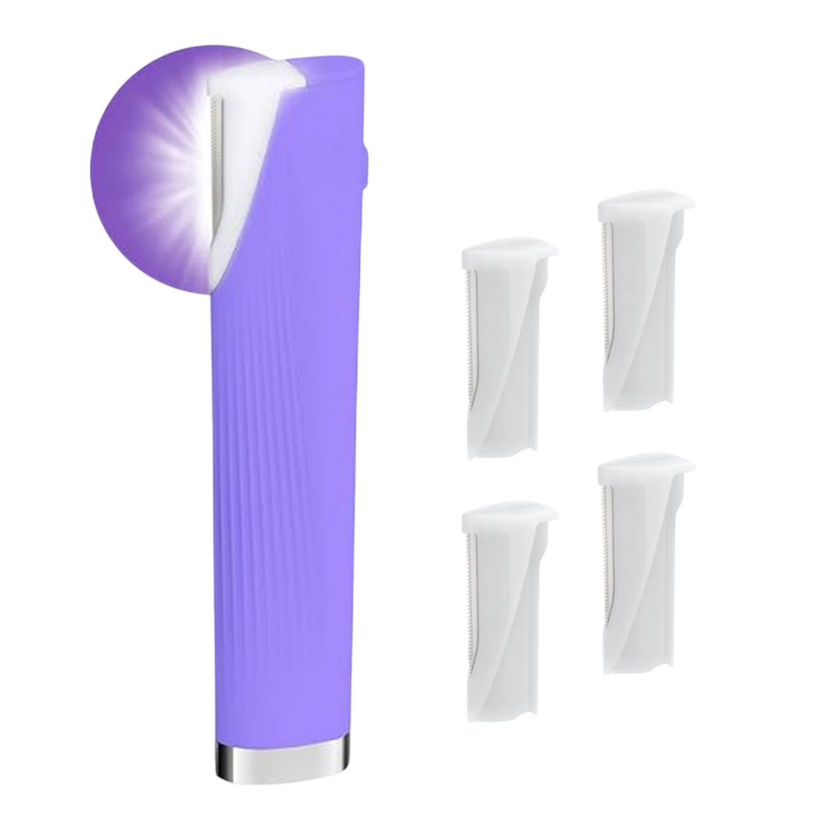 Sonic Facial Exfoliator with LED Light & 3 Speed Settings for Smooth Skin & Peach Fuzz Removal at Home | Thomler