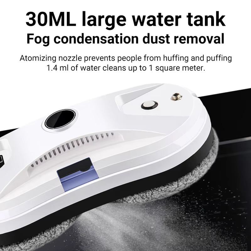 Automated Glass Cleaner Robot with AI Navigation & Spray System for Streak-Free Windows, Glass Doors, Mirrors | Thomler