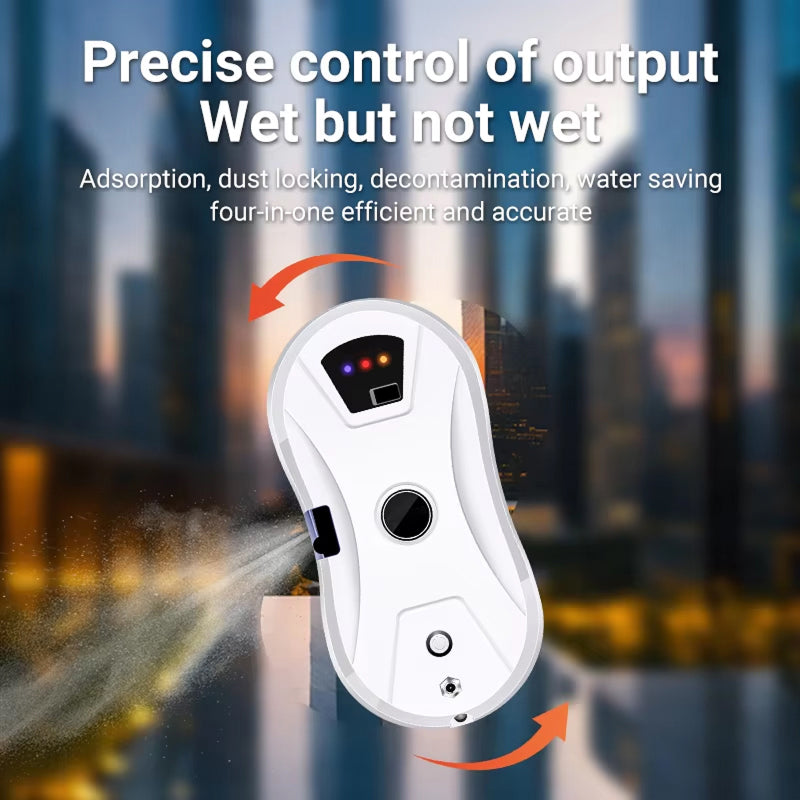 Automated Glass Cleaner Robot with AI Navigation & Spray System for Streak-Free Windows, Glass Doors, Mirrors | Thomler