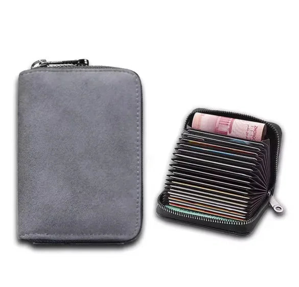 Slim Multi-Slot Card Holder Wallet with RFID Protection for Women – Compact Leather Credit Card Organizer Case for Purse, Travel & | Thomler