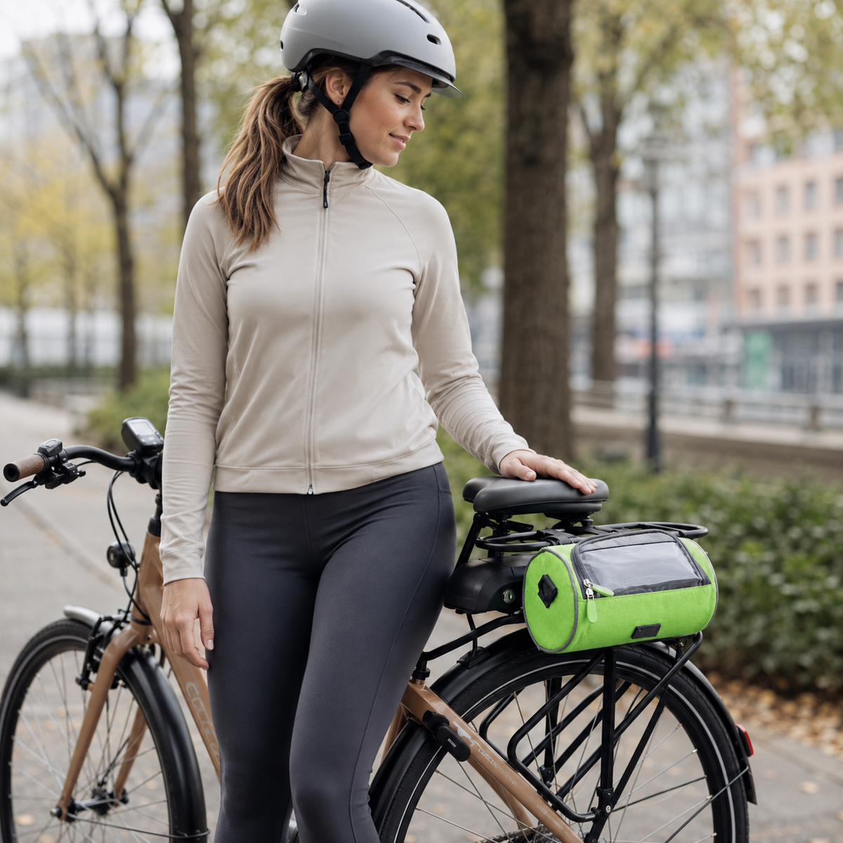 Touchscreen Handlebar Bike Bag – Weatherproof Storage with Phone Window for Cycling | Thomler