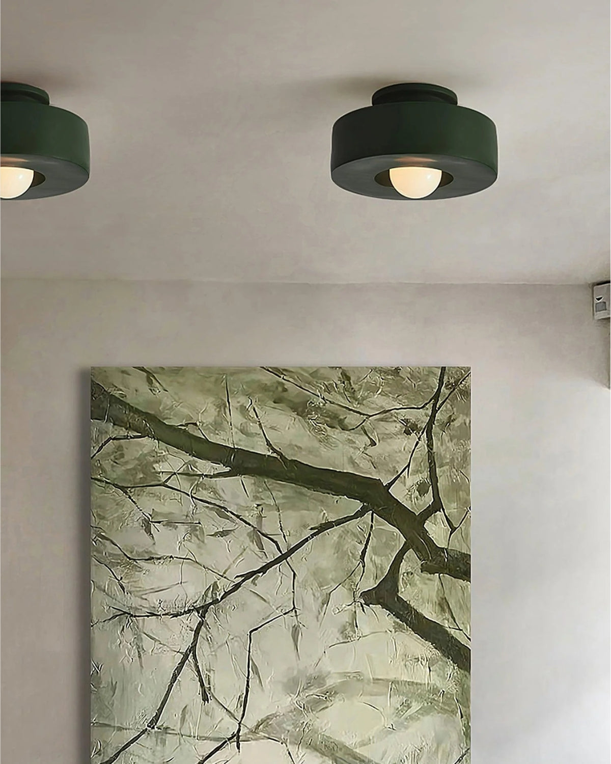 Moderne ronde plafondlamp van resin met geïntegreerde LED – minimalistische flush mount designlamp 30 cm | Sansoti