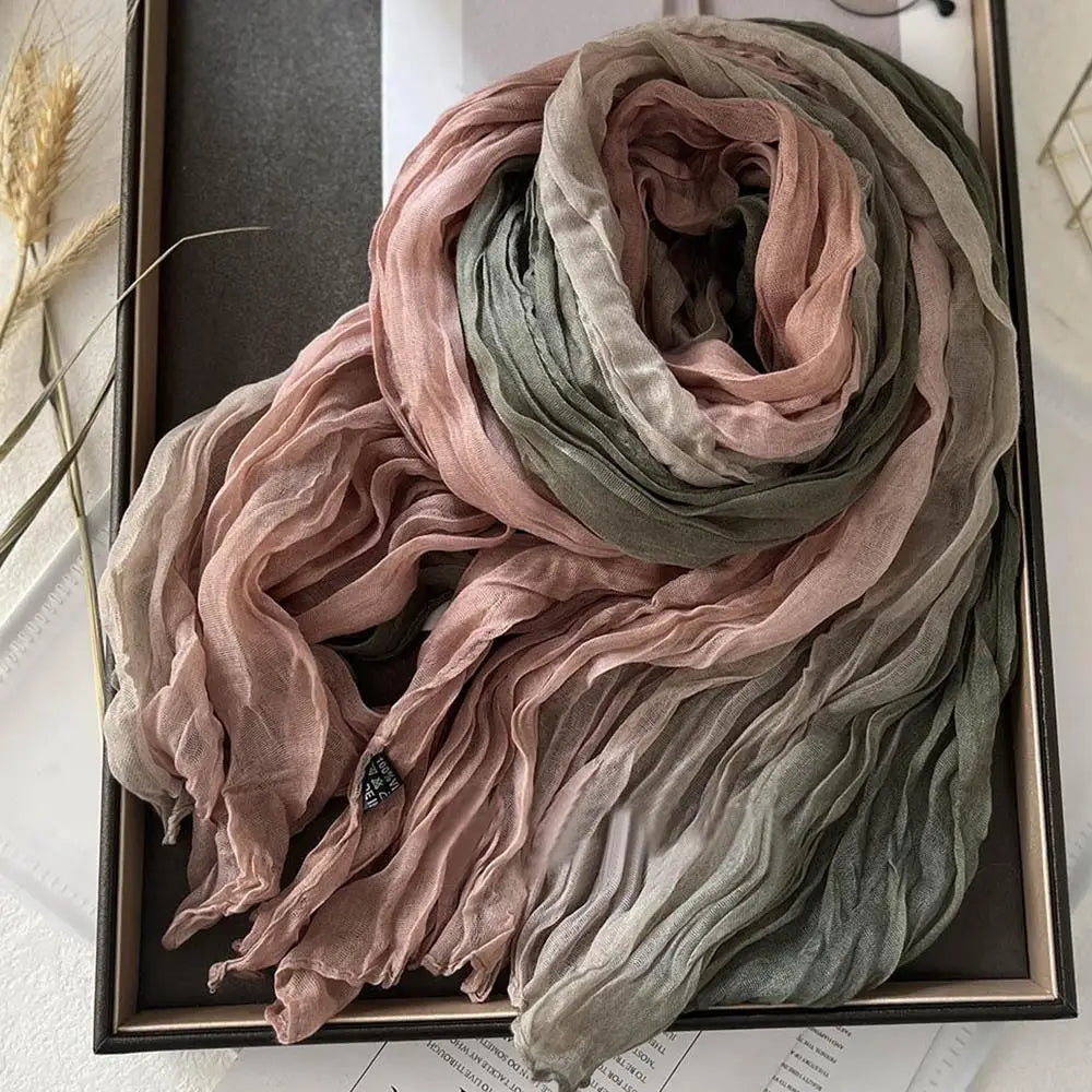 Women's Gradient Wrap – Lightweight Polyester Wrap for Cold Weather, Versatile Drape for Layering | Thomler