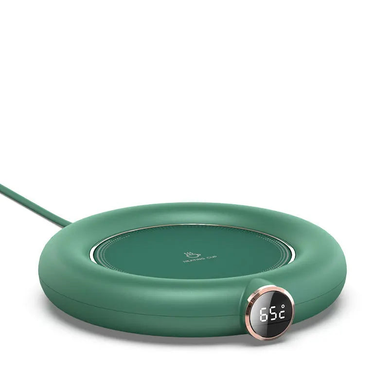 USB Beverage Heating Plate with Digital Temp Display for Coffee Tea & Milk | Thomler