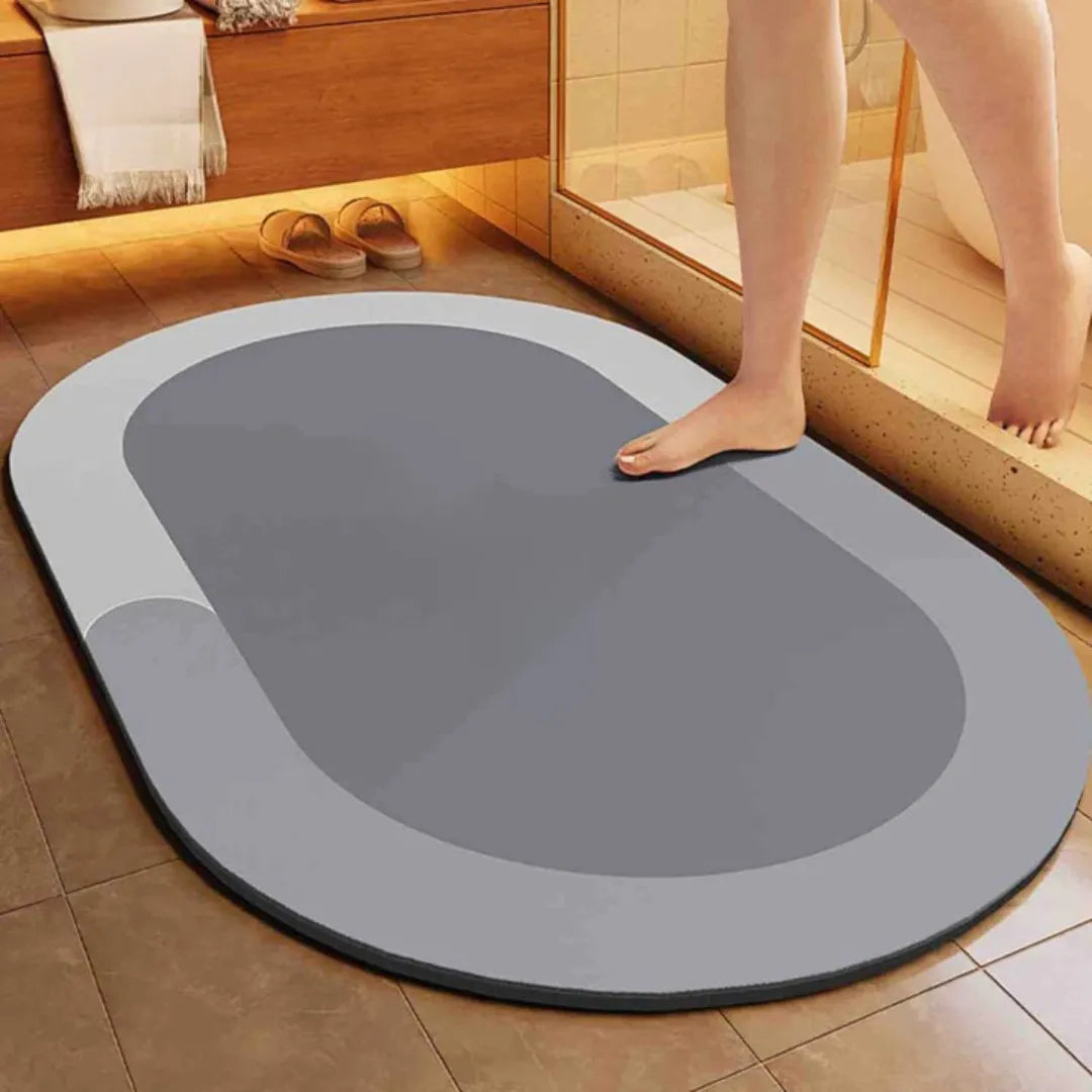 Quick-Dry Non-Slip Bath Mat with Moisture-Wicking Core for Bathroom, Shower & Toilet | Thomler