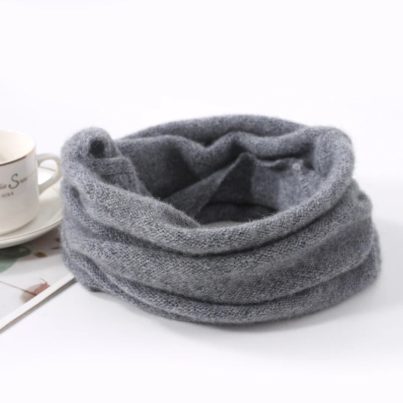 Soft Wool Neck Warmer with Pullup Coverage for Women | Cold Weather Face Guard & Ear Protector | Thomler