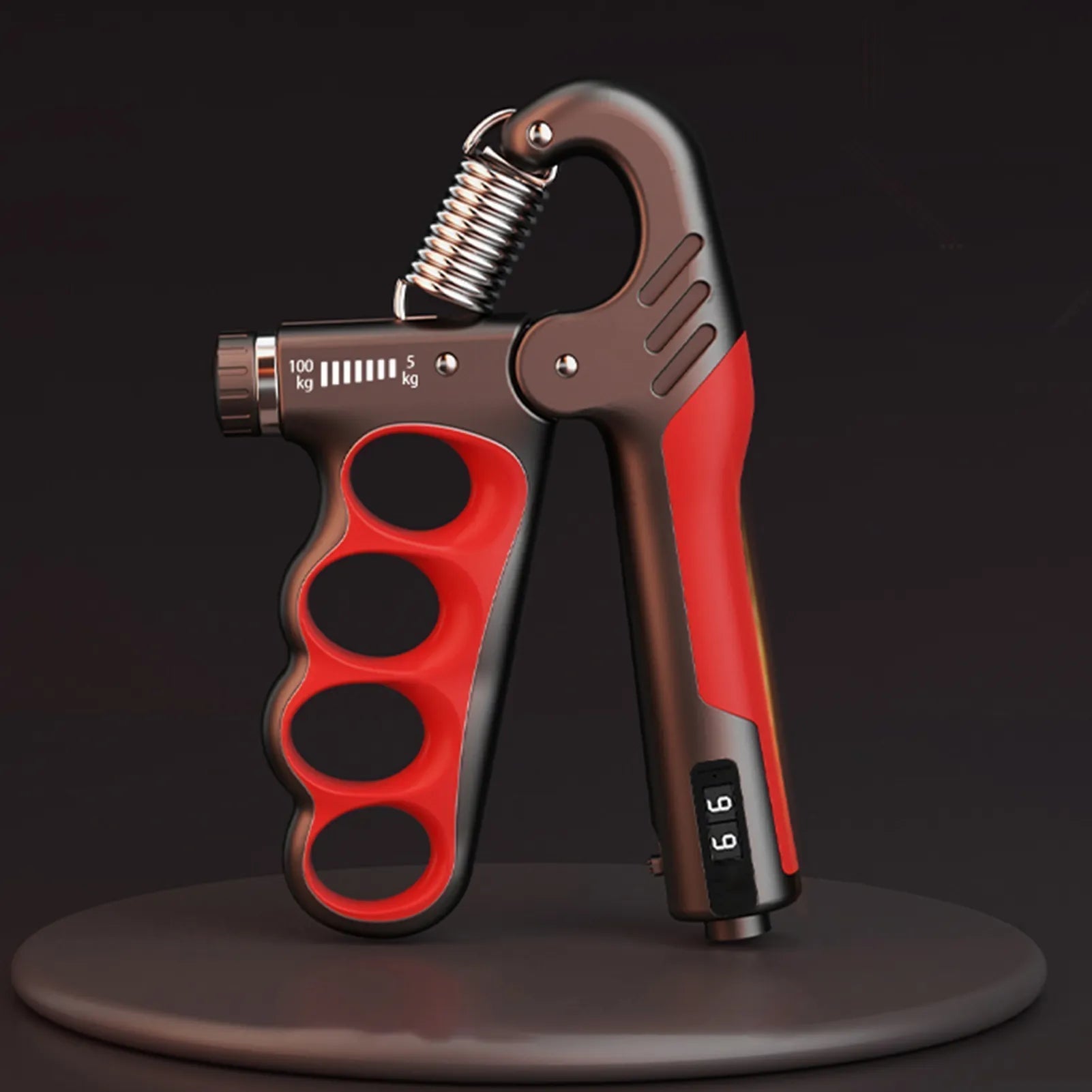 Adjustable Hand Grip Strengthener with Counter Up to 220 lbs Resistance for Forearm Training & Grip Workout at Home or Gym | Thomler