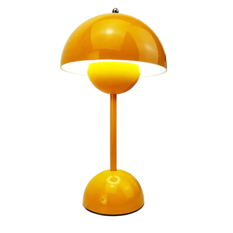 Rechargeable Cordless Table Lamp with Touch Dimmer – 3 Brightness Levels, Warm LED Light, Retro Flower Design for Bedside, Living Room & | Thomler