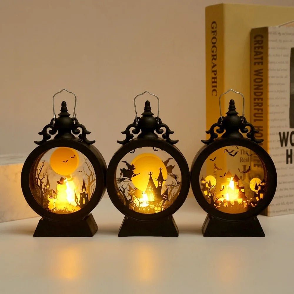 Vintage-Style Portable LED Lantern with Realistic Flickering Flame Effect for Seasonal Outdoor & Indoor Decor | Thomler