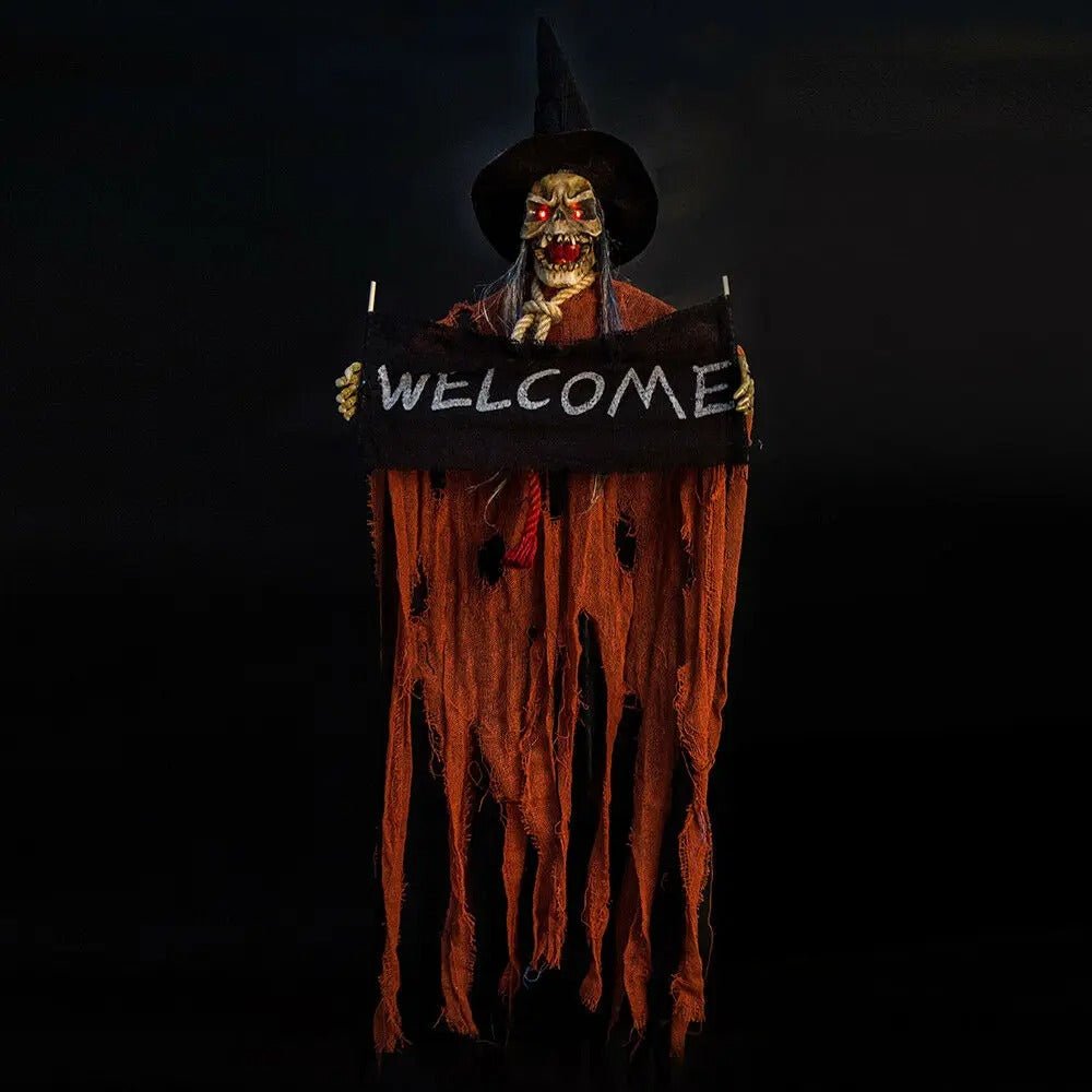 Motion-Activated Reaper Specter with LED Eyes – Indoor/Outdoor Prop for Parties & Haunted Décor | Thomler