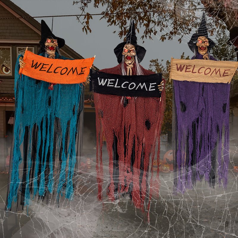 Motion-Activated Reaper Specter with LED Eyes – Indoor/Outdoor Prop for Parties & Haunted Décor | Thomler
