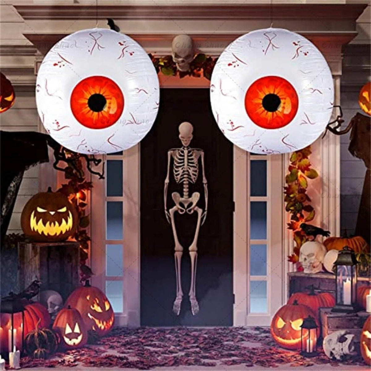 6-Pack Floating Eye Inflatables for October Festivities – Bright-Color Décor Balloons for Home & Yard | Thomler