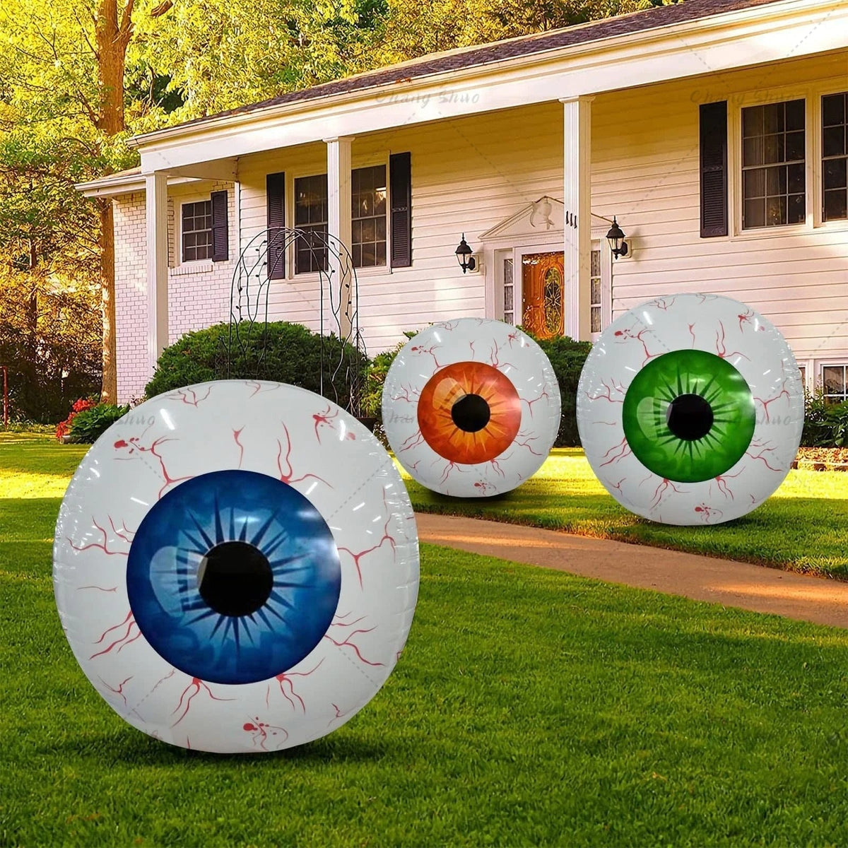 6-Pack Floating Eye Inflatables for October Festivities – Bright-Color Décor Balloons for Home & Yard | Thomler