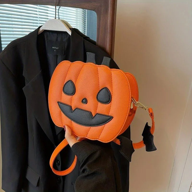 Festive Gourd Shoulder Bag – Seasonal Fashion Accessory with Adjustable Strap | Thomler