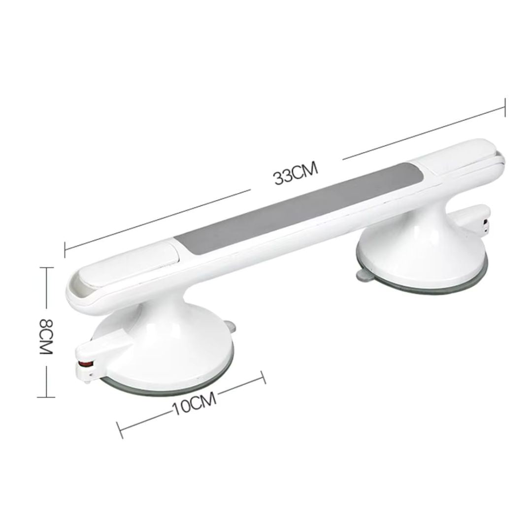 Suction Safety Rail for Bathroom Stability & Support – No-Drill Assist Handle for Shower, Tub & Toilet – Non-Slip Grab Bar for Seniors | Thomler