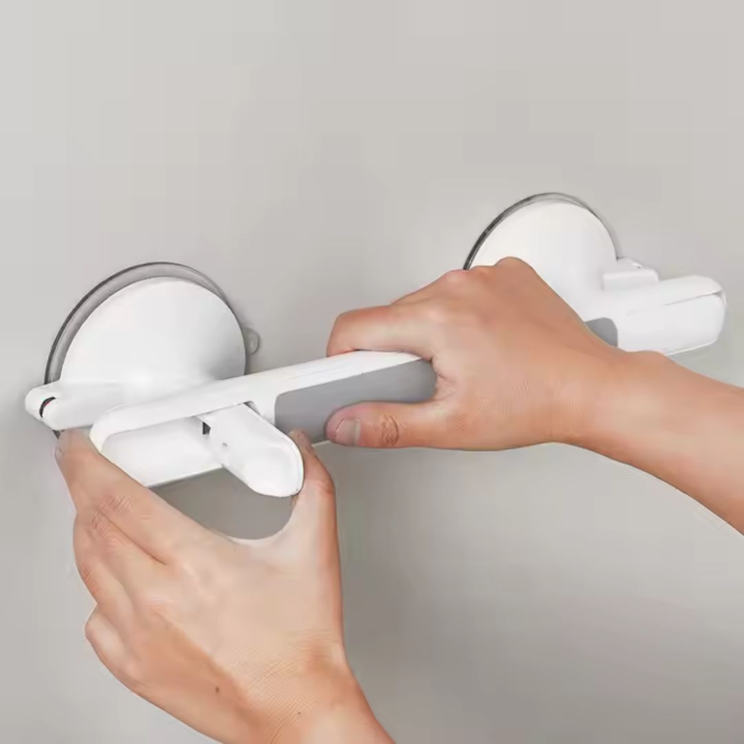 Suction Safety Rail for Bathroom Stability & Support – No-Drill Assist Handle for Shower, Tub & Toilet – Non-Slip Grab Bar for Seniors | Thomler