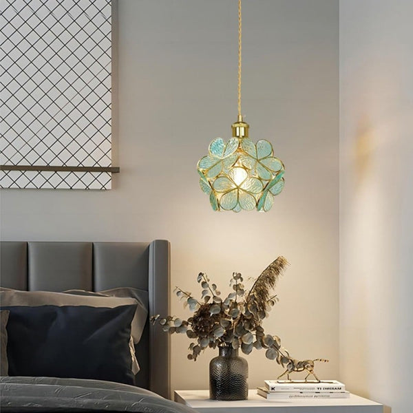 Pendant Light Glass Brass E27 Gold Dining Room Bedroom Hanging Ceiling Lamp Adjustable 150.0 cm Cord Vintage Style | Thomler