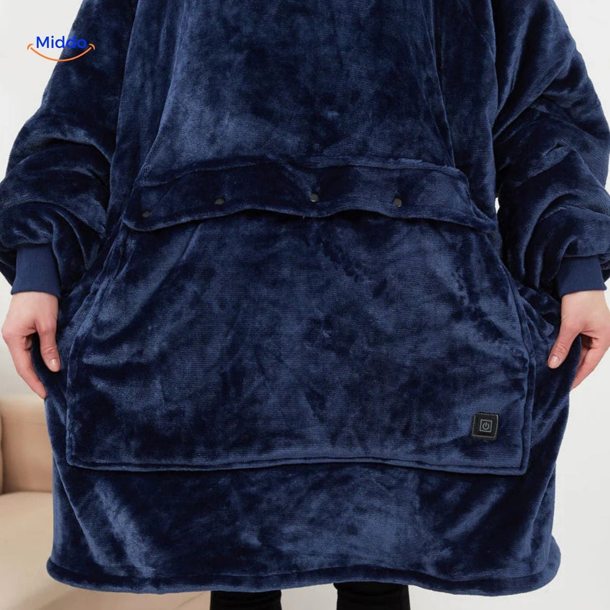 USB-Powered Heated Pullover with Triple-Zone Warmth for Men & Women | Thomler